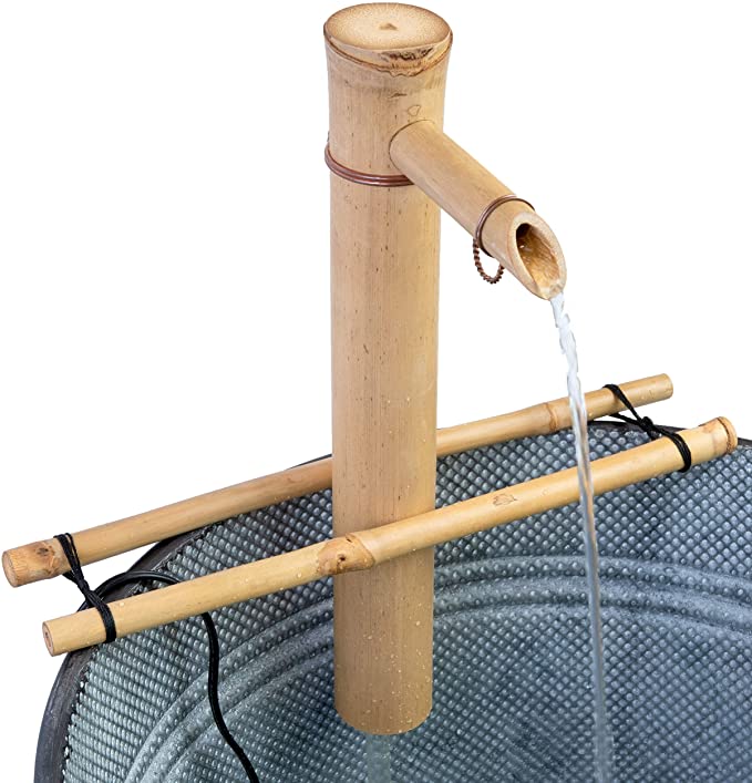 Bamboo Accents Water Fountain & Pump Kit - 12-inch