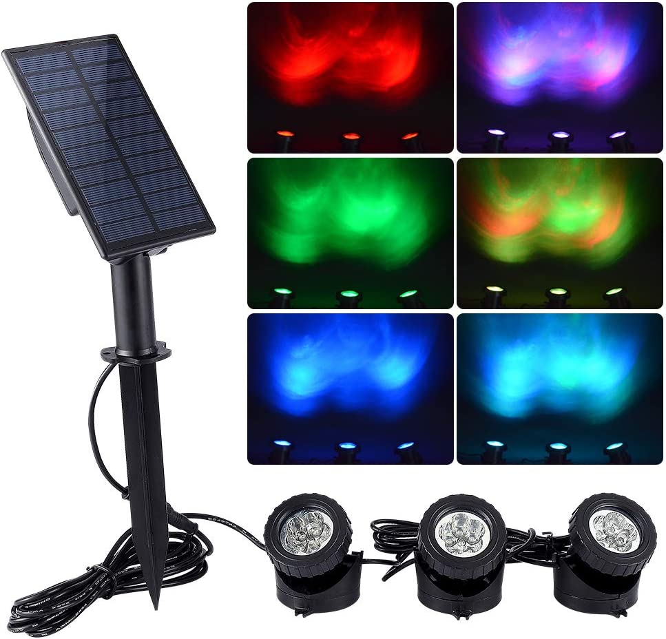 WisHomee Solar Pond Lights