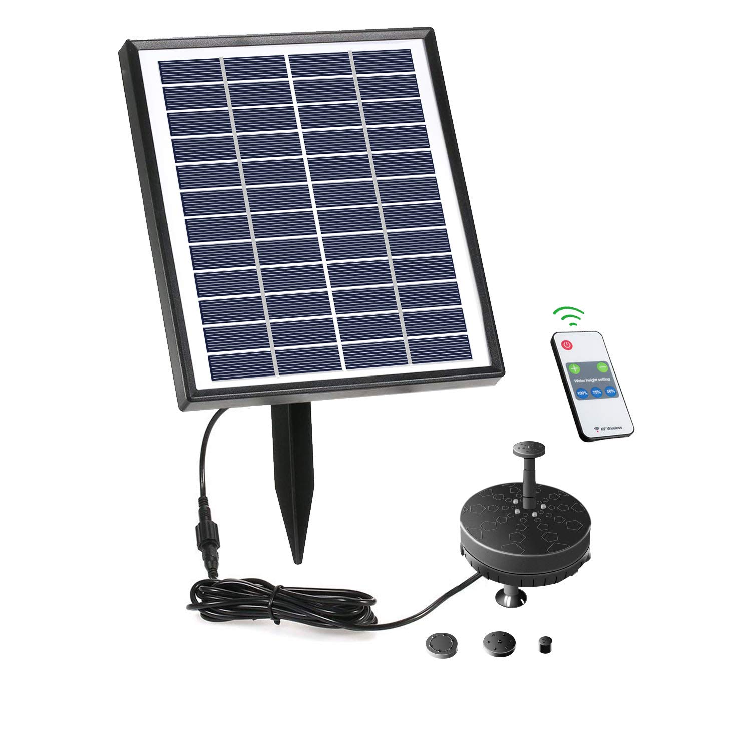 Lewisia Battery Backup Solar Fountain Pump