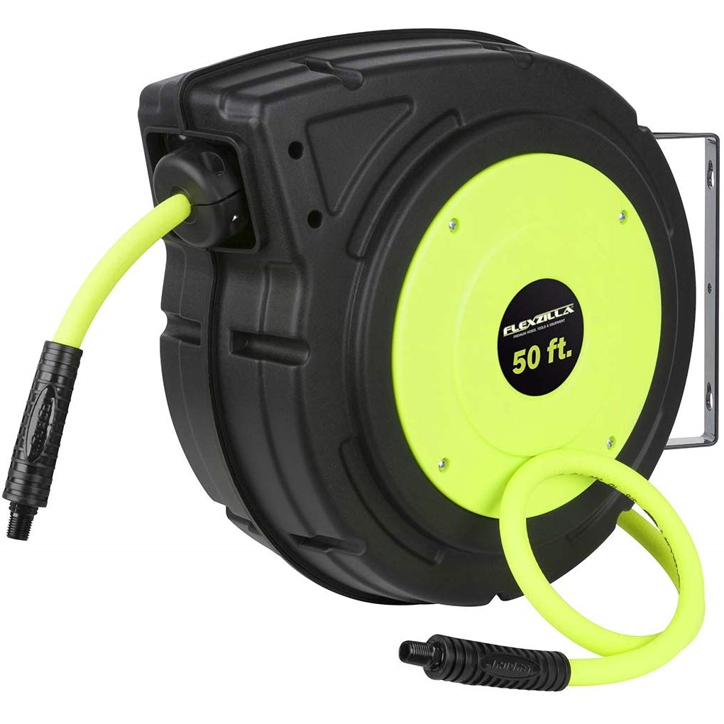 Flexzilla L8250FZ Retractable Enclosed Plastic Air Hose Reel