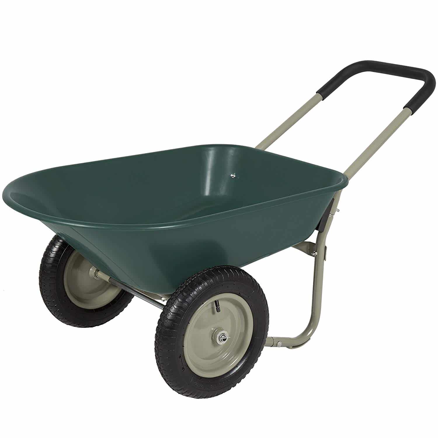 Best Choice Products Dual-Wheel Home Wheelbarrow