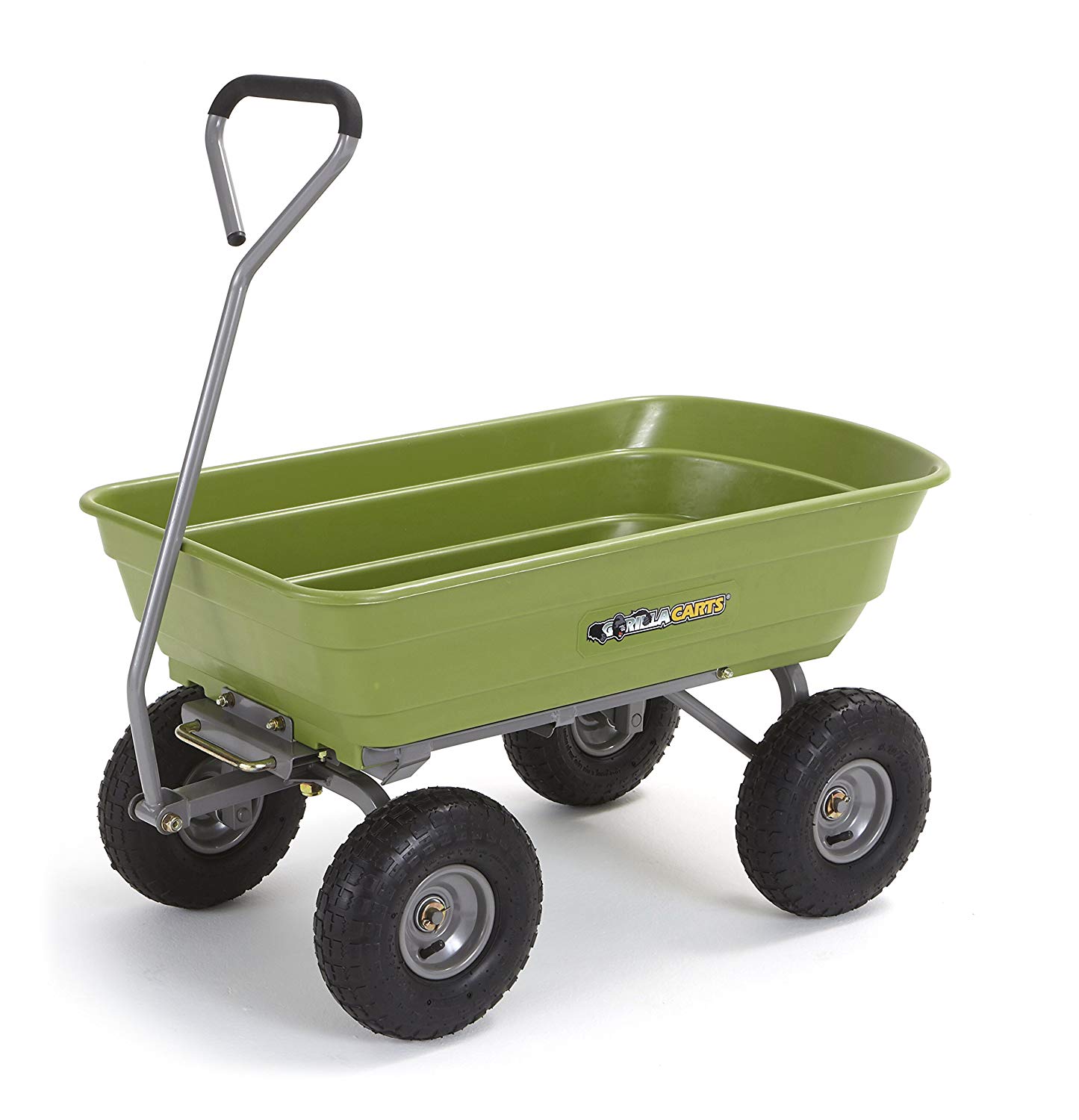 Gorilla Carts Poly Garden Dump Cart