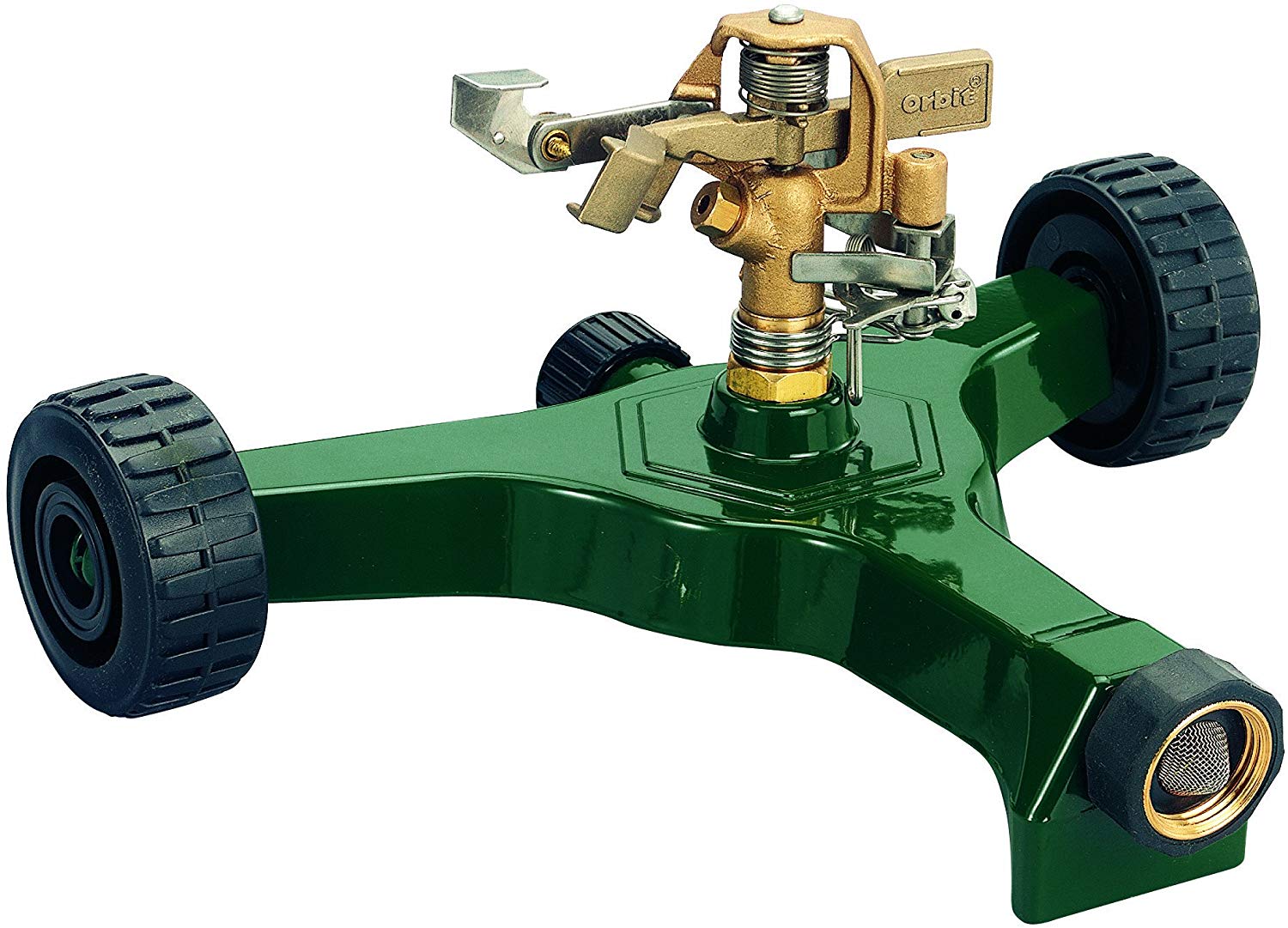 Orbit 56186N Brass Impact Sprinkler on Wheeled Base