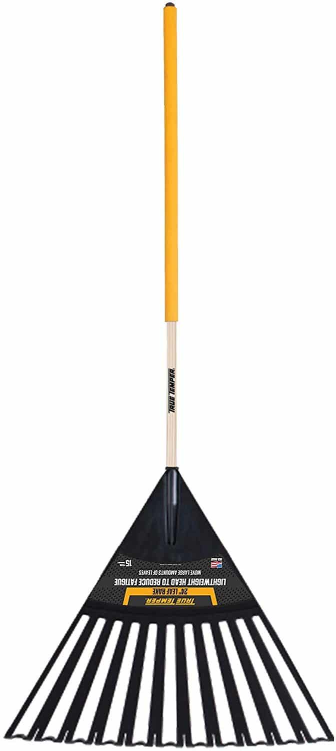 True Temper Clog Free Poly Leaf Rake 24-in.