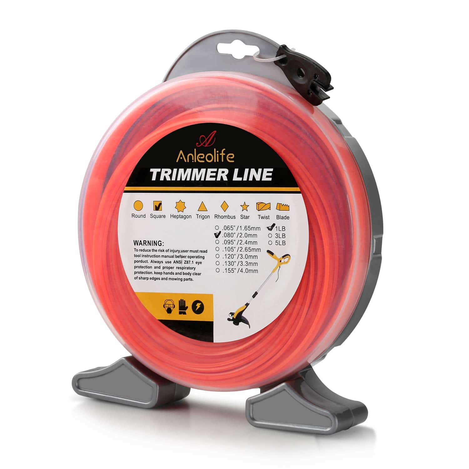 Anleolife Commercial Square Trimmer Line