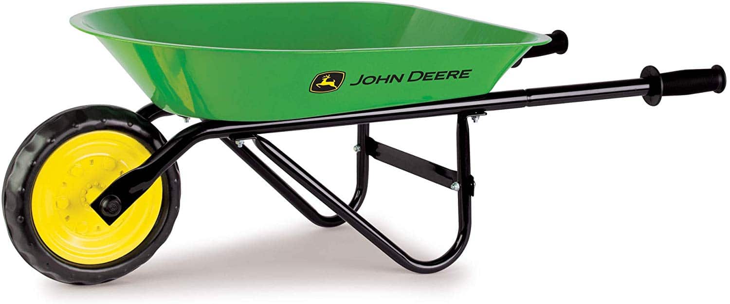 John Deere Steel Wheelbarrow for Kids