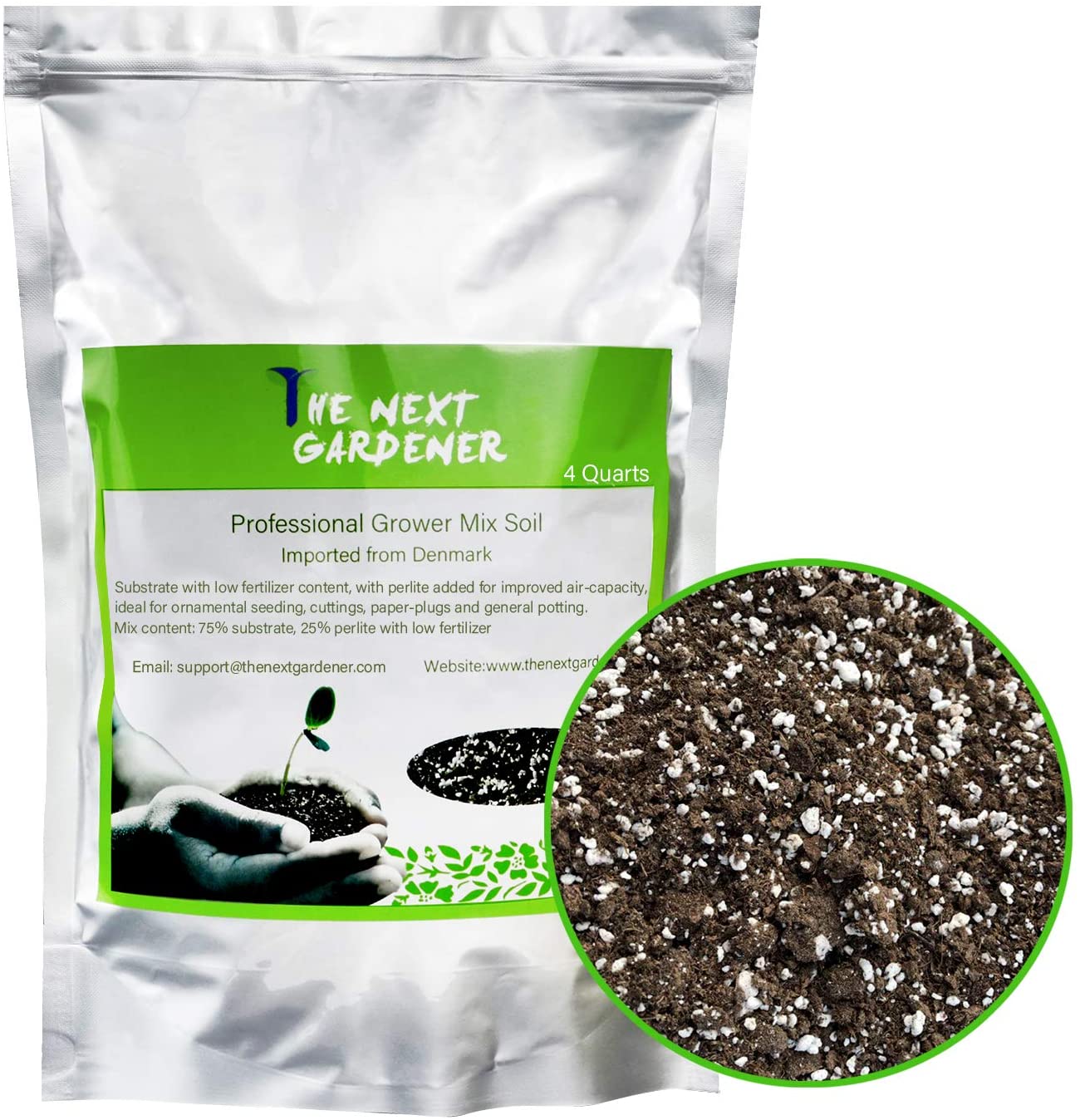 The Next Gardener Organic Succulent and Cactus Soil Mix