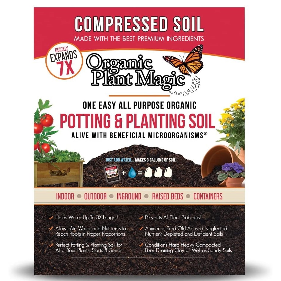 Organic Plant Magic Compressed Soil