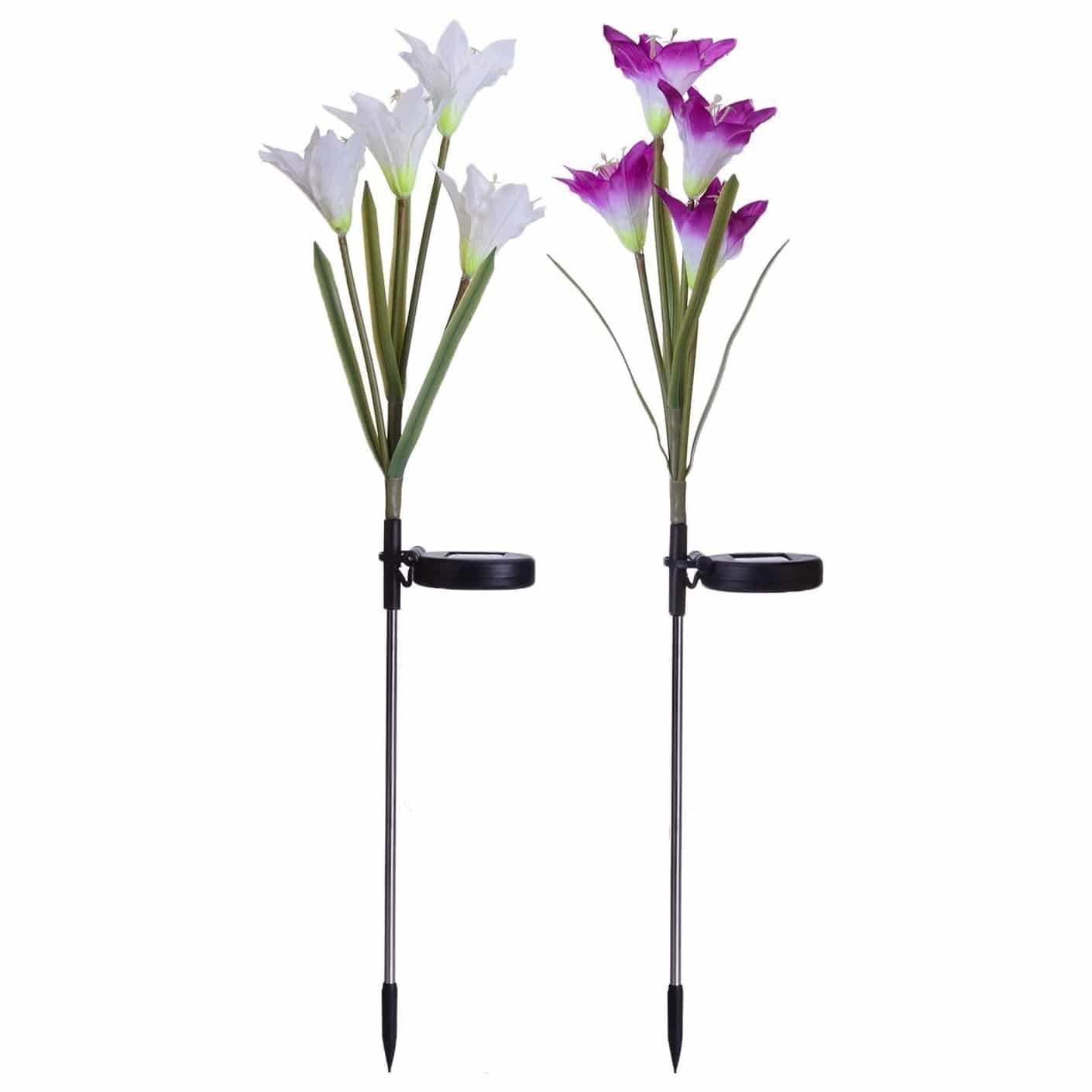 Doingart Lily Flower Solar Powered Lights