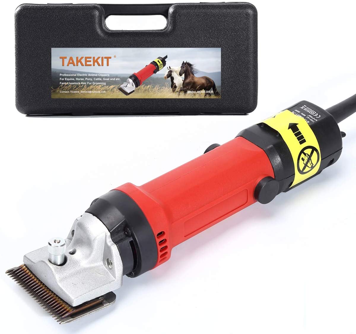 TAKEKIT Horse Clippers Professional Grooming Kit