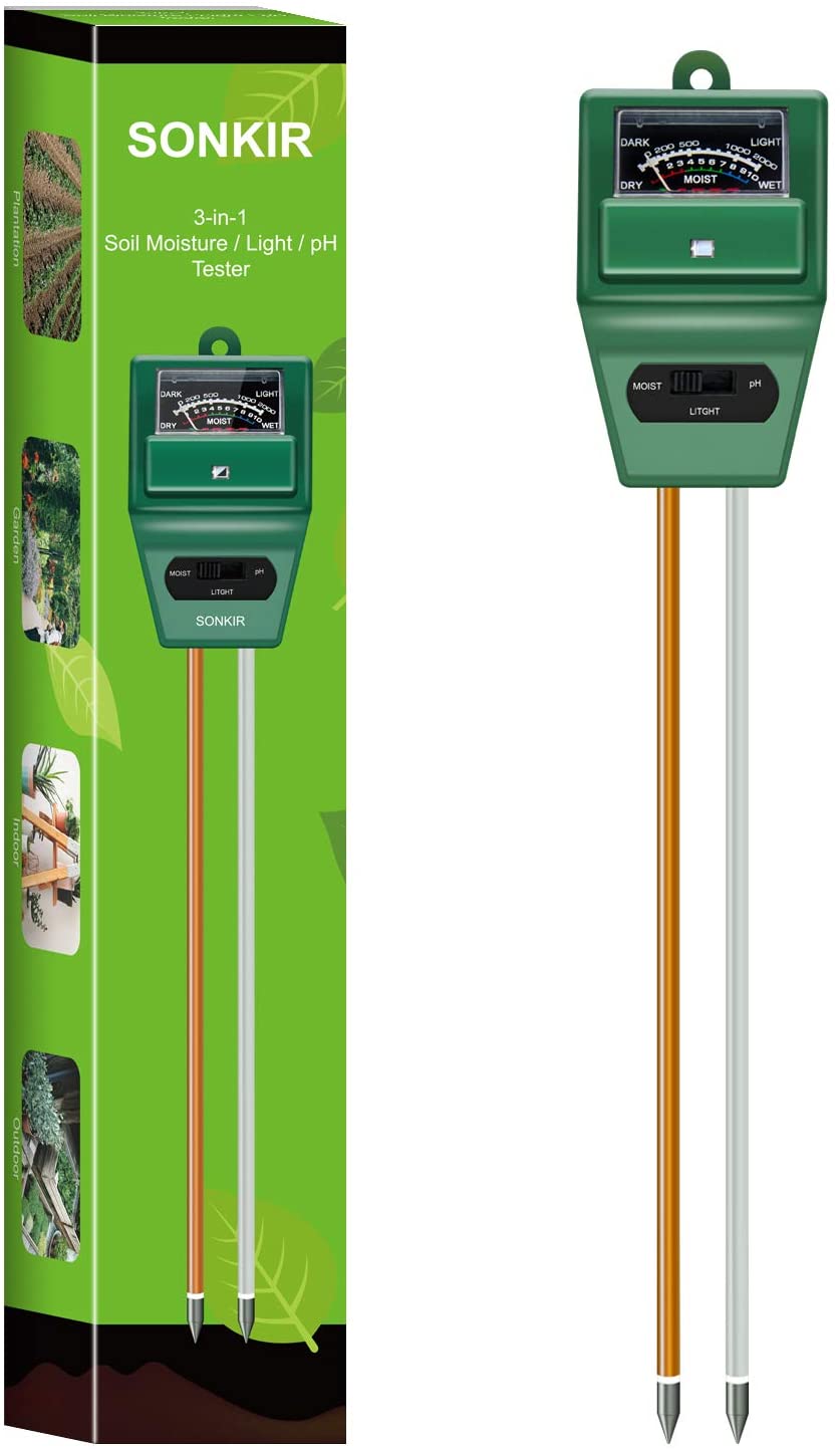 Sonkir MS02 Soil pH Meter 3-in-1 Kit