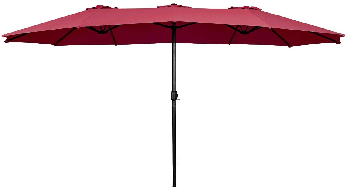 Tangkula 15 Ft Patio Double-Sided Umbrella 