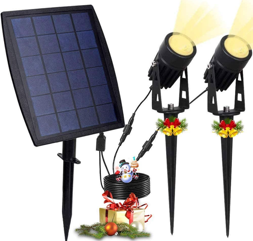 DINGLILIGHTING LED Solar Landscape Spotlights