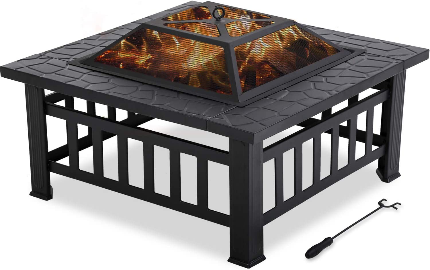 Vnewone 32-Inch Outdoor Fire Pit 