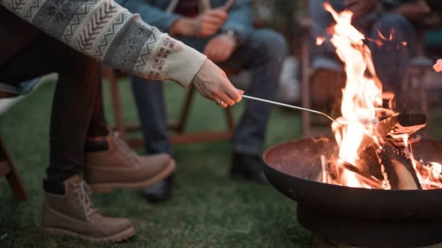 Outdoor Fire Pit On Grass - Keep Your Lawn Fresh and Green