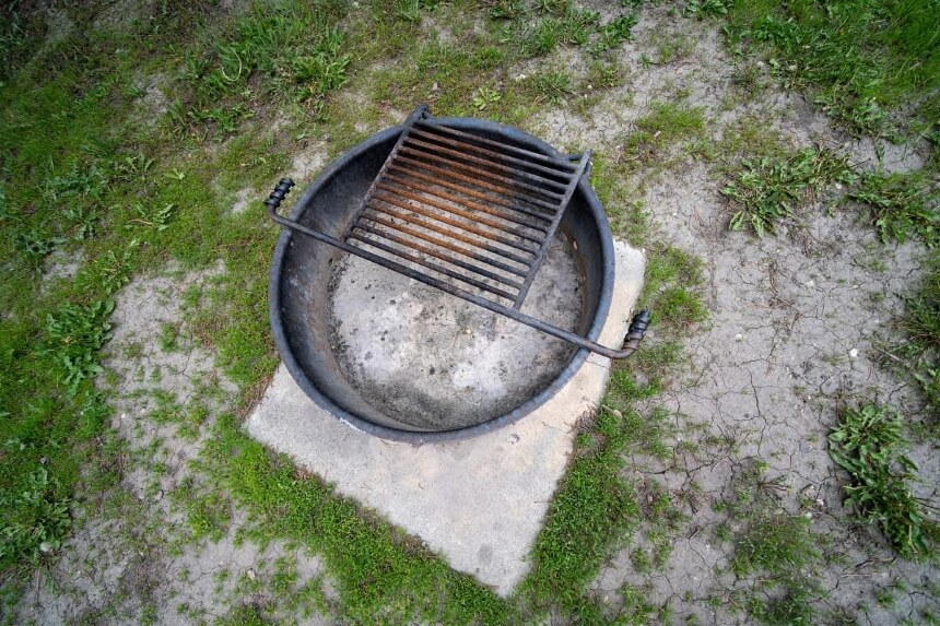 Outdoor Fire Pit On Grass - Keep Your Lawn Fresh and Green