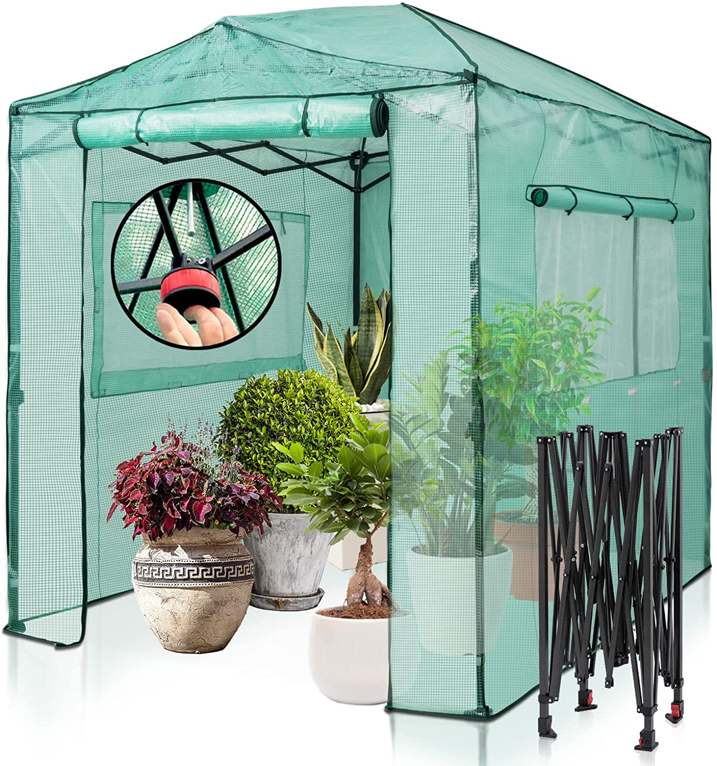 Eagle Peak Portable Walk-in Greenhouse