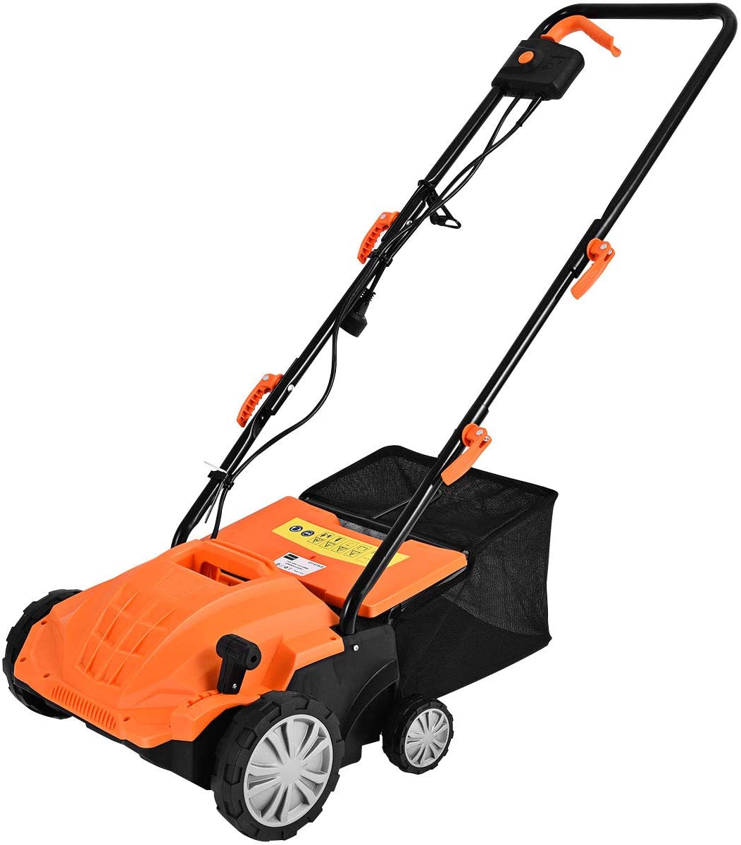 Goplus 2-in-1 Lawn Dethatcher and Scarifier