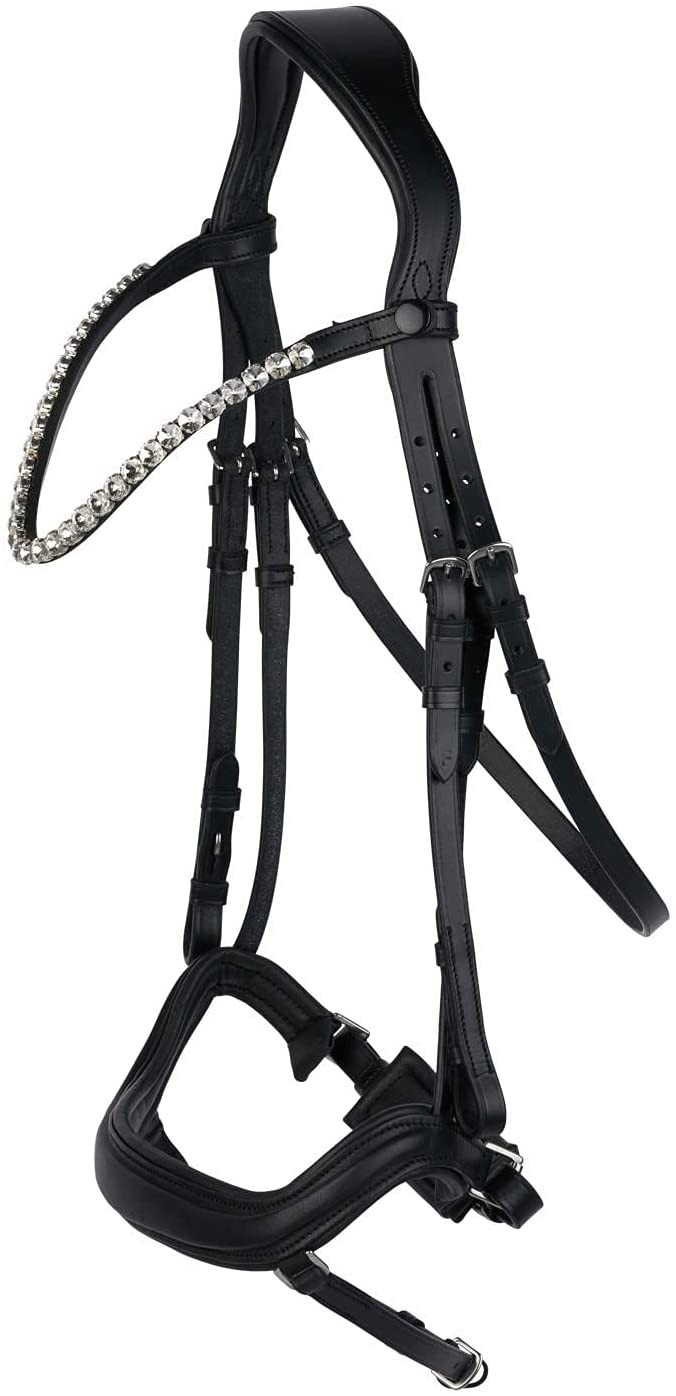 HORZE Highbury Anatomical Crystal Dressage Bridle