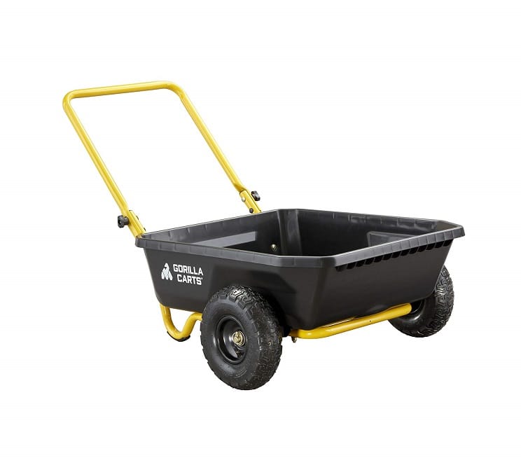 Gorilla Carts GCR-4 Poly Yard Cart