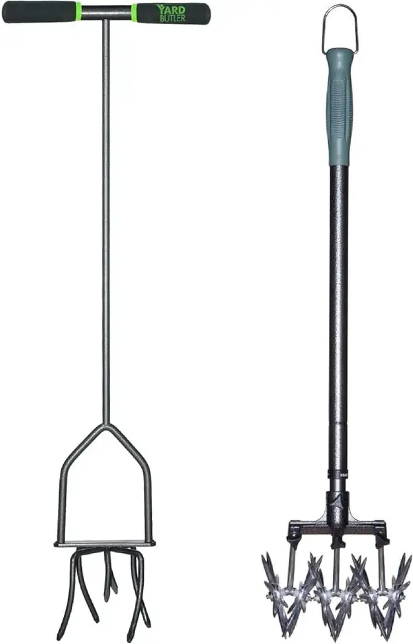 Yard Butler Bundle: Hand Tiller & Rotary Cultivator