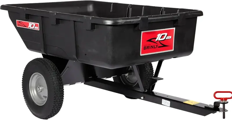 Brinly 10 Cubic Feet Tow Behind Poly Utility Cart